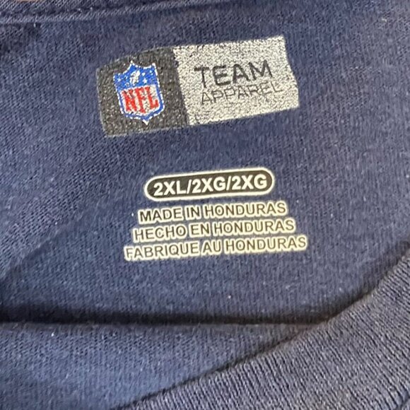 NFL Team Apparel Mens T-Shirt 2XL New England Patriots Football Casual Pullover - Picture 5 of 8